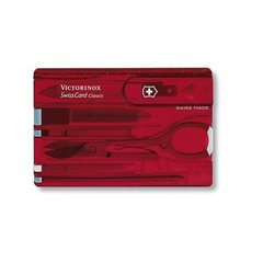 Набір Victorinox Swisscard (82х54х4мм, 10 функцій), червоний 0.7100.T