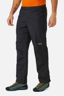 Штаны мужские Rab Downpour Eco Pants FZ, Black, S, Short (RB QWG-86-S)