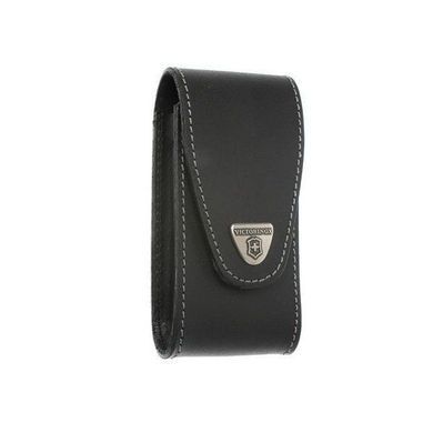 Чохол для ножів Victorinox Jumbo (111мм, до 10 слоїв) шкіряний, на липучці, чорний 4.0524.XL