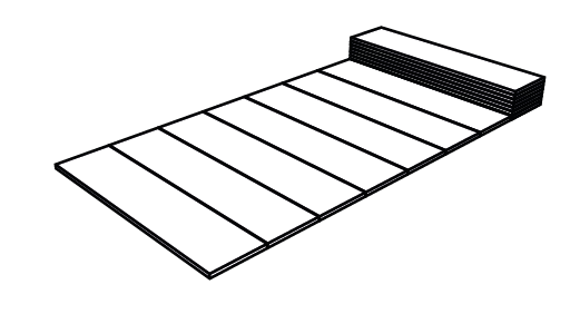 Каремат Pinguin Fold Alu, 185x55x1.5см, Silver (PNG 712087)
