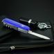 Швейцарський розкладний ніж Victorinox Huntsman (91мм 15 функцій) синій прозорий (1.3713.Т2)