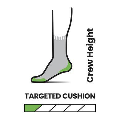 Носки женские Smartwool Women's Hike Targeted Cushion Crew, Black, S (SW SW002498.001-S)