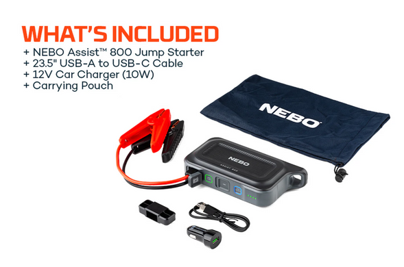 Стартовий пристрій Nebo Assist 800 Jump Starter (NB NEB-JMP-0001-G)