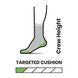Носки женские Smartwool Women's Hike Targeted Cushion Crew, Black, S (SW SW002498.001-S)