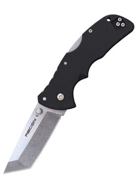 Нож складной Cold Steel Mini Recon 1 Tanto, PT IN 10A, Stone Washed, Black (CST CS-27BAT)