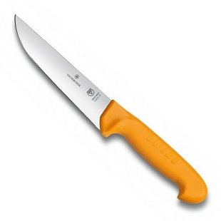 Ніж побутовий, кухонний Victorinox Swibo Butcher Wide (лезо: 140мм), жовтий 5.8421.14