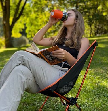 Кемпінгове крісло BaseCamp Compact, 50x58x56 см, Black/Orange (BCP 10306)