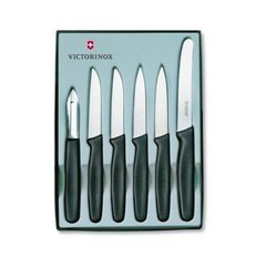 Набір кухонних ножів Victorinox (6 предметів), чорний 5.1113.6