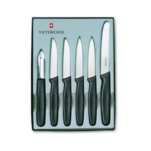 Набір кухонних ножів Victorinox (6 предметів), чорний 5.1113.6