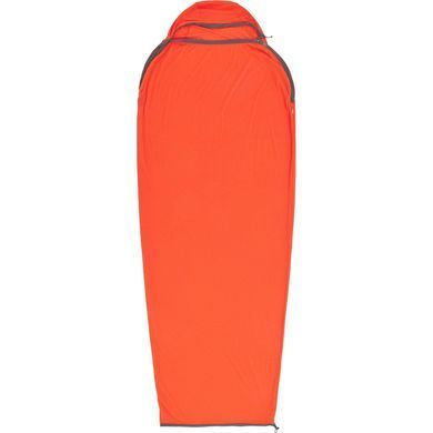 Вкладиш в спальник Sea to Summit Reactor Extreme Sleeping Bag Liner, Spicy Orange, Standart, Mummy w/ Drawcord, 198 см (STS ASL031071-190804)