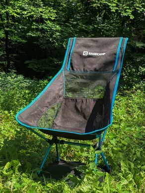 Крісло кемпінгове BaseCamp Compact L, 56х65х85см, Black/Blue (BCP 10907)