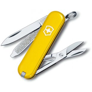 Швейцарський розкладний ніж Victorinox Classic SD (58мм 7 функцій) жовтий (0.6223.8)