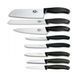 Набір кухонних ножів Victorinox Swissclassic (8 предметів) з підставкою, чорний 6.7173.8