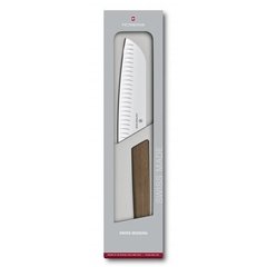 Нож бытовой, кухонный Victorinox Swiss Modern Santoku (GB) (лезвие: 120мм), орех 6.9050.17KG