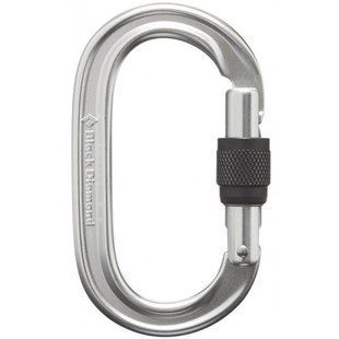 Карабін з муфтою Black Diamond Oval Keylock Screwgate Polished (BD 210084.POLS)