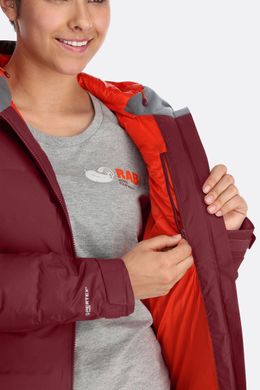 Жіночий зимовий пуховик з мембраною Rab Valiance Jacket Wmns, Deep Heather, 8 (RB QDB-50-DH-8)