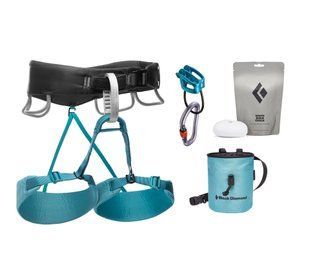 Страховочный набор, женский, Black Diamond W Momentum Package, Aqua Verde, M (BD 651151.3019-M)