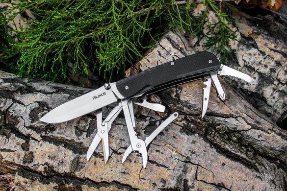 Нож многофункциональный Ruike Trekker LD41-B, Black (RKE LD41-B)