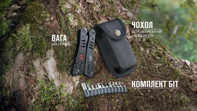 Мультитул Ganzo Multi Tool G302-В, Black (6955800400663)