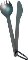 Титановий набір столових приборів Titanium Cutlery Set 2 Grey від Sea to Summit (STS ACUTTSET2)