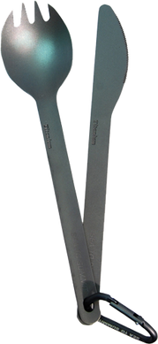 Титановий набір столових приборів Titanium Cutlery Set 2 Grey від Sea to Summit (STS ACUTTSET2)