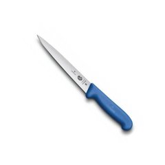 Нож бытовой, кухонный Victorinox Fibrox Filleting Flex (лезвие: 180мм), синий 5.3702.18