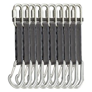 Набір відтяжок з карабінами Black Diamond Steel Lvwr Gymdraw 10 pack, 14 см (BD 381111.0000)