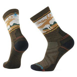 Носки мужские Smartwool Hike Light Cushion Mountain Moose Crew, Military Olive, M (SW 002686.D11-M)