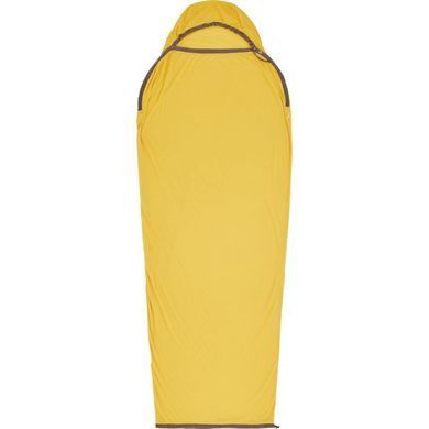 Вкладиш в спальник Sea to Summit Reactor Sleeping Bag Liner, Sulfur Yellow, Standart, Mummy w/ Drawcord, 198 см (STS ASL031061-190906)