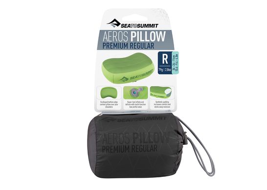 Надувная подушка Aeros Premium Pillow, 11х34х24см, Grey от Sea to Summit (STS APILPREMRGY)