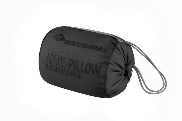 Надувна подушка Aeros Premium Pillow, 11х34х24см, Grey від Sea to Summit (STS APILPREMRGY)