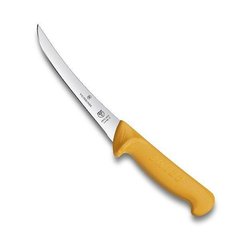 Нож бытовой, кухонный Victorinox Swibo Boning Semi-Flex (лезвие: 160мм), желтый 5.8404.16