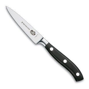 Ніж побутовий, кухонний Victorinox Forged Carving Grand Maitre (GB) (лезо: 100мм), чорний 7.7203.10G