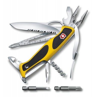 Швейцарський розкладний ніж Victorinox Rangergrip Boatsman (130мм 21 функцій) жовтий 0.9798.МWC8