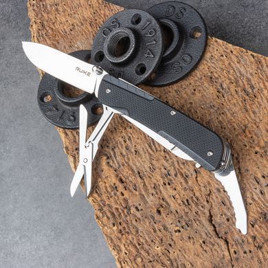 Нож многофункциональный Ruike Trekker LD51-B, Black (RKE LD51-B)