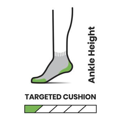 Носки мужские Smartwool Hike Targeted Cushion Ankle, Black, L (SW 002479.001-L)