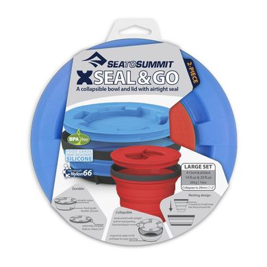 Набор складной посуды X-Seal & Go Set Royal Blue, L от Sea to Summit (STS AXSEALSETLBL)