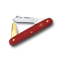 Складной нож садовый Victorinox (100мм 3 функции) красный 3.9140