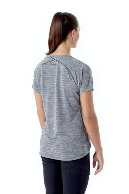 Футболка жіноча Rab Wisp Tee Wmns, Ebony Marl, 14 (RB QBL-12-EM-14)