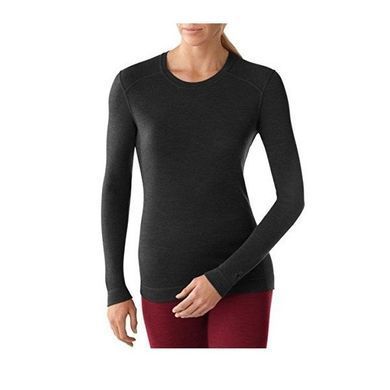 Термофутболка женская Smartwool Midweight Crew Black, р.L (SW 212.425-L)