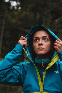 Мембранна куртка жіноча Rab Downpour Eco Jacket Wmns, Marmalade, M (RB QWG-83-12)