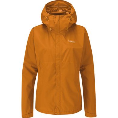 Мембранная куртка женская Rab Downpour Eco Jacket Wmns, Marmalade, 12 (RB QWG-83-12)