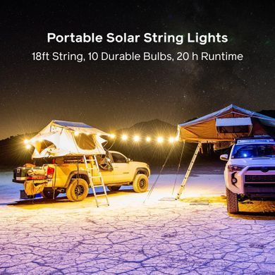 Набір ліхтарів для кемпінгу Biolite Solar String 18'', Warm White, 100 люмен (BLT SSA0101)