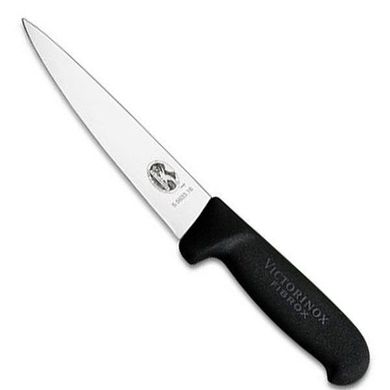 Ніж побутовий, кухонний Victorinox Fibrox Sticking (лезо: 140мм), чорний 5.5603.14