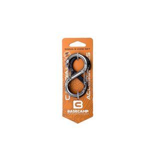 Набір алюмінієвих сервісних карабінів Base Camp Sigma 8 Wire Set, 2 шт, Black/Grey (BCP 61015)