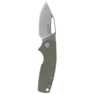 Нож складной SOG x Mikkel Collaboration Stout, Green/Silver (SOG 14-03-01-57)