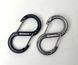 Набір алюмінієвих сервісних карабінів Base Camp Sigma 8 Wire Set, 2 шт, Black/Grey (BCP 61015)