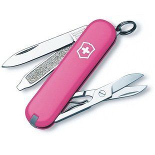 Швейцарский складной нож Victorinox Classic SD (58мм 7 функций) розовый (0.6223.51)
