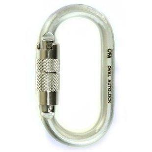 Сталевий карабін First Ascent Oval Autlock (FA 8009)