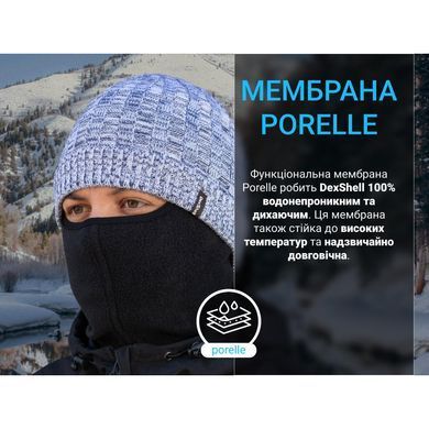 Шапка водонепроникна Dexshell Heathered Rib Knit Beanie, blue, One Size (6954358901493)
